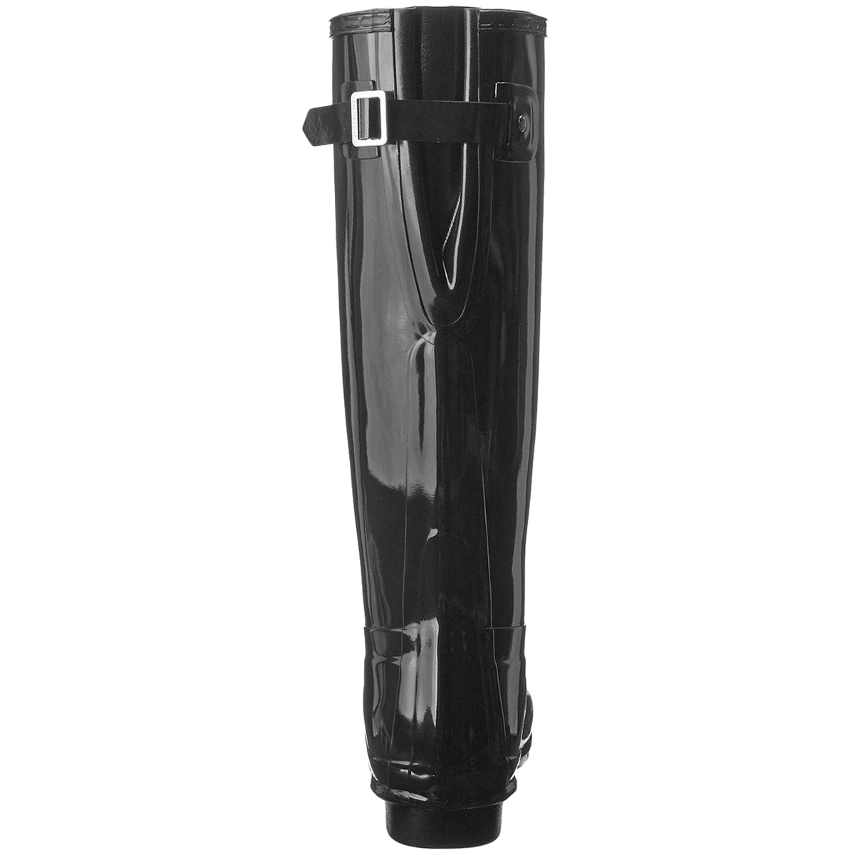 Hunter Original Tall Adjustable Gloss Rubber Womens Boots#color_black