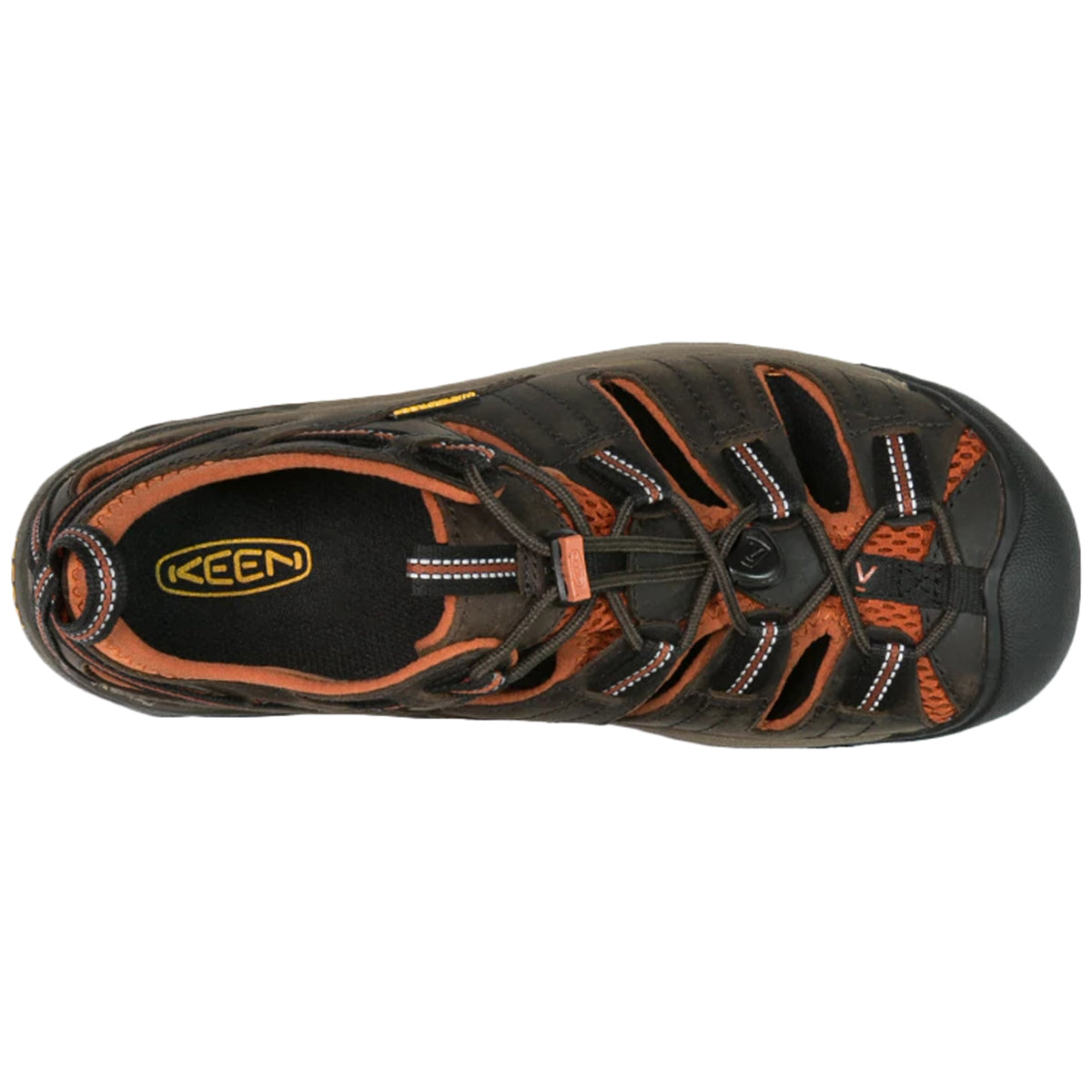 Keen Arroyo II Leather Textile Mens Shoes#color_black olive bombay brown