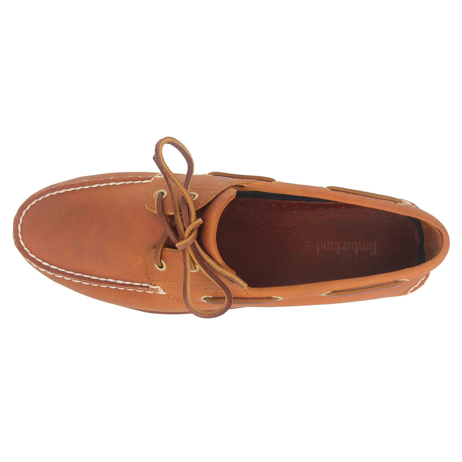 Timberland Classic Boat 2 Eye Leather Mens Shoes#color_orange