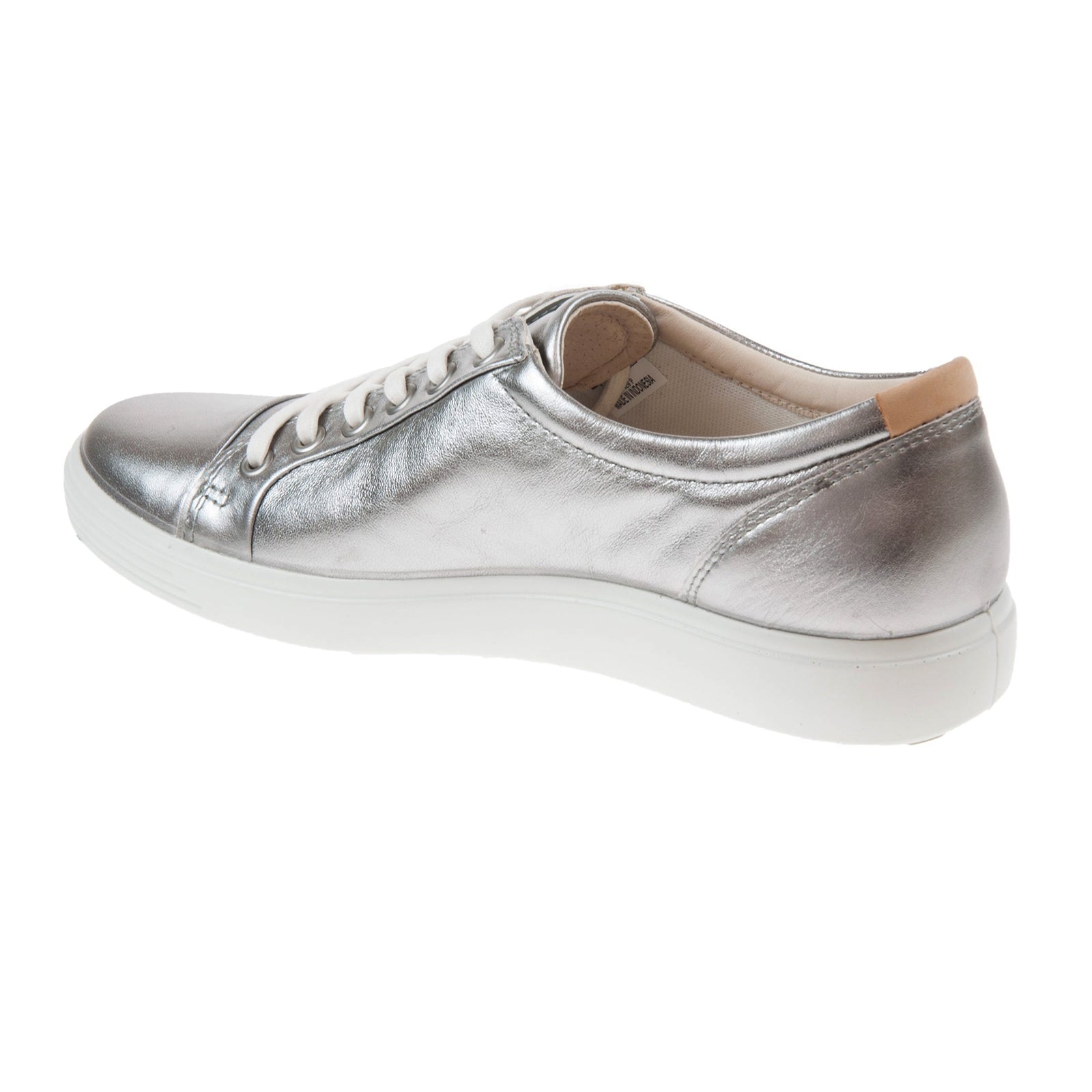 Ecco Soft 7 430003 430003-61159 Nubuck Womens Trainers - Metallic Silver - 41#color_metallic silver