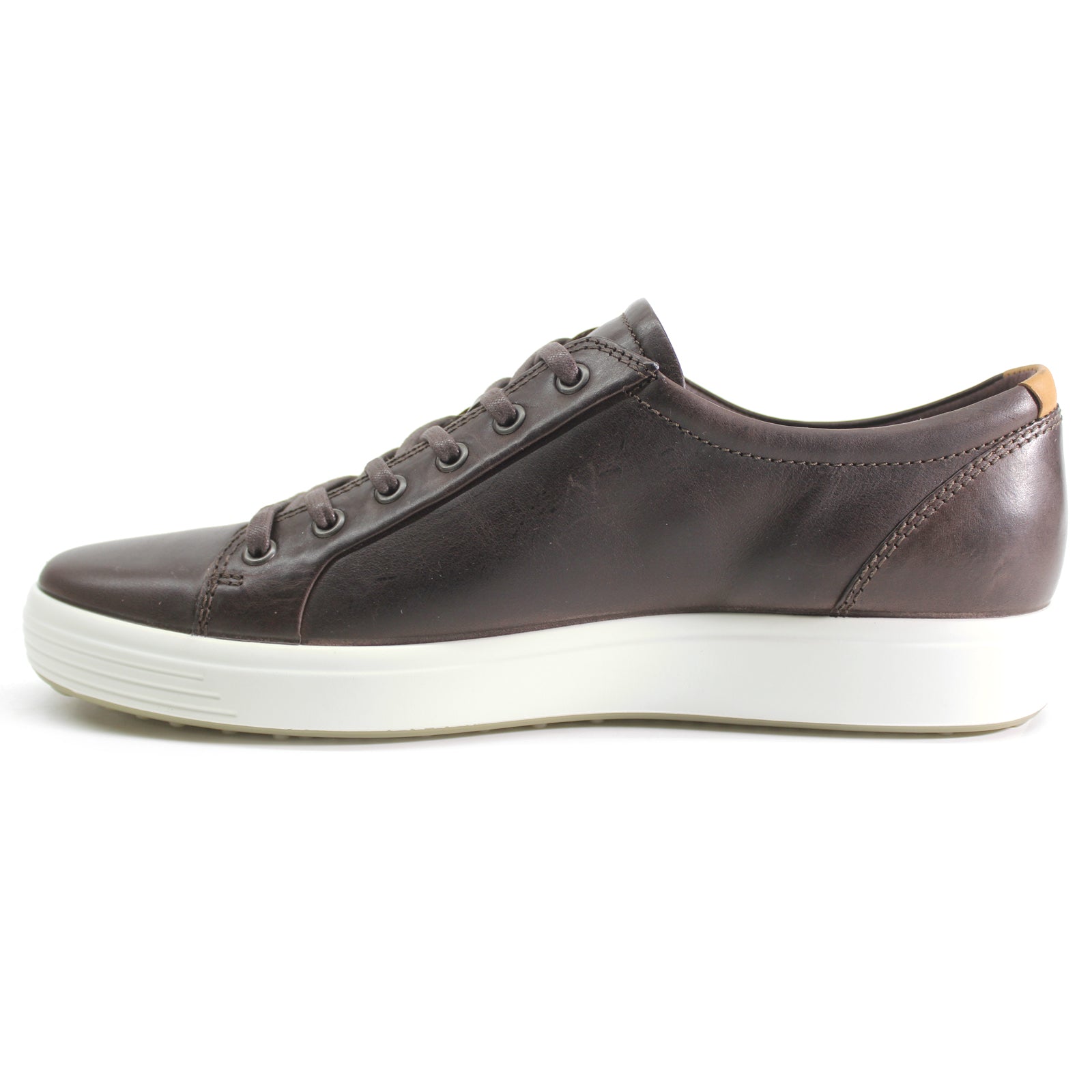 Ecco Soft 7 430004 430004-50159 Leather Mens Trainers - Mocha Lion - 45#color_mocha lion