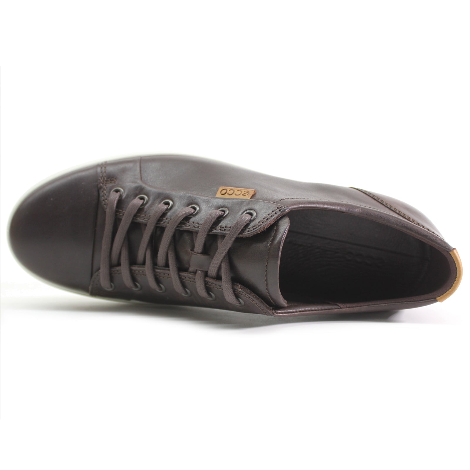 Ecco Soft 7 430004 430004-50159 Leather Mens Trainers - Mocha Lion - 45#color_mocha lion