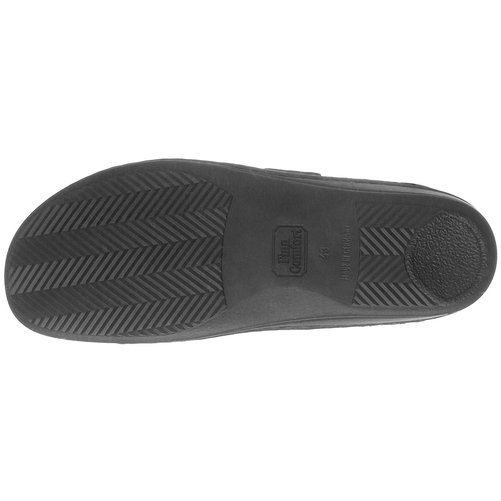 Finn Comfort Aussee Leather Womens Sandals#color_black