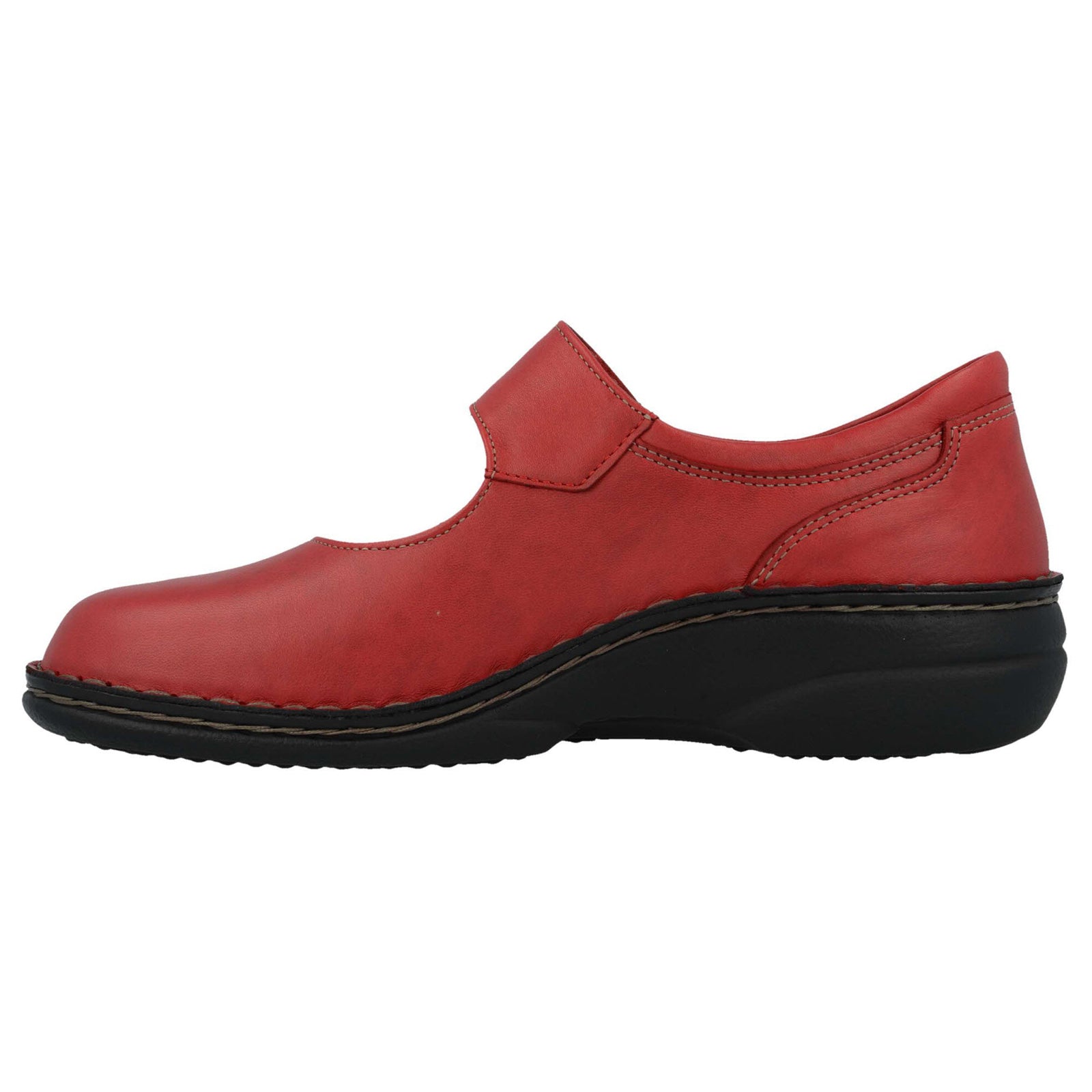Finn Comfort Laval 2058-256143 Leather Womens Shoes - Campari - 38#color_campari