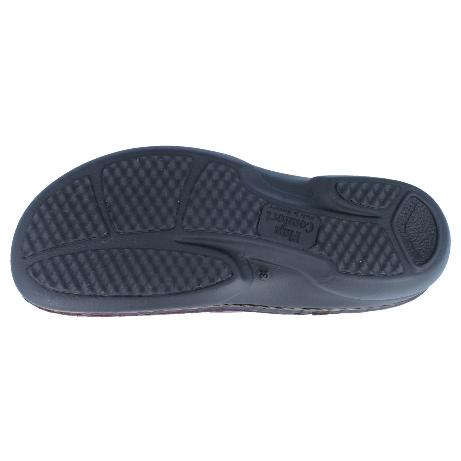 Finn Comfort Laval Leather Womens Shoes#color_campari