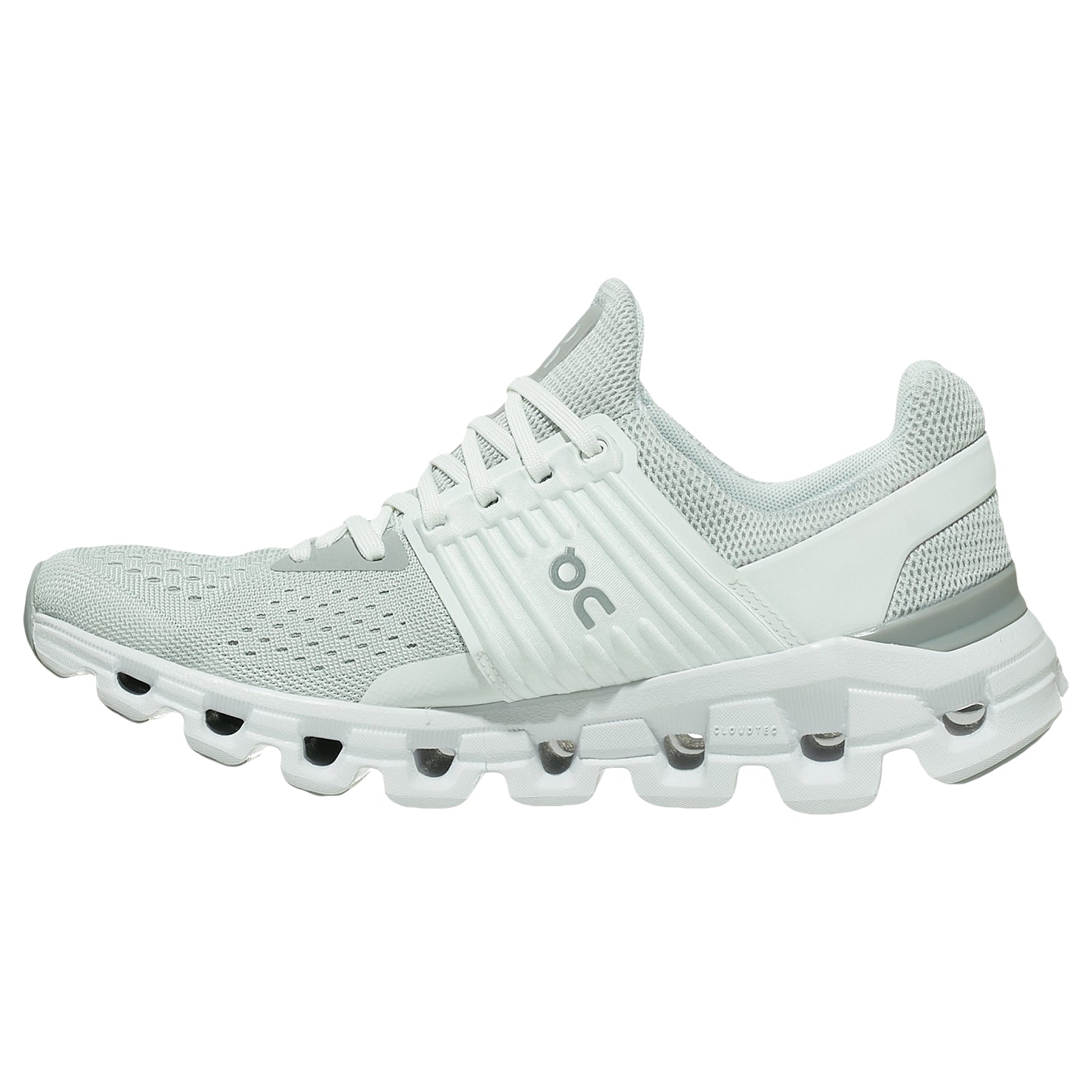 On Cloudswift Mesh Women's Running Shoes#color_glacier white