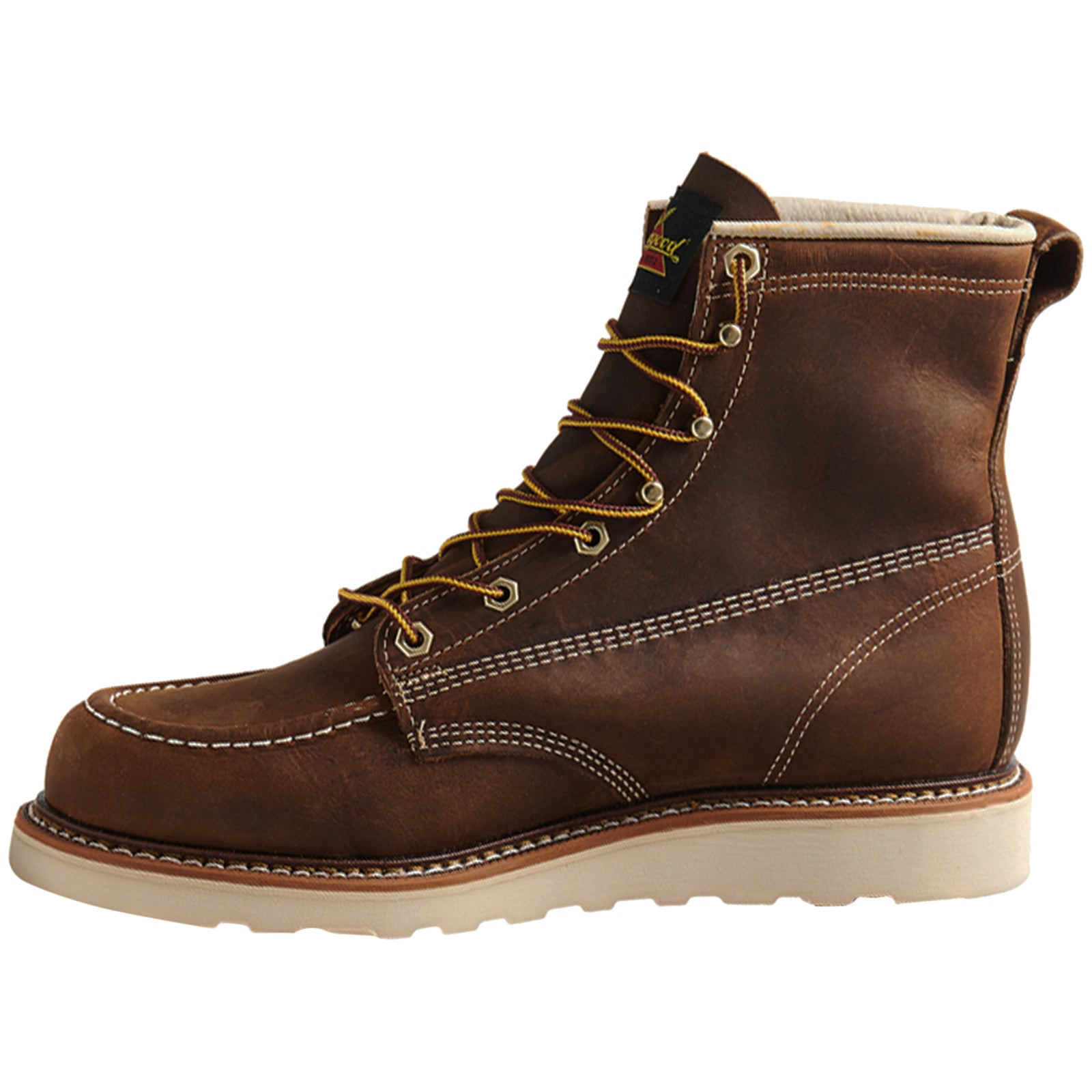 Thorogood 6 Inch Moc Toe Non Safety Leather Mens Boots#color_brown