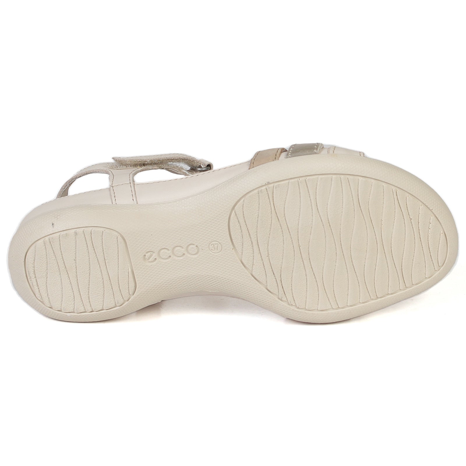 Ecco Flash 240873 Leather Womens Sandals#color_limestone pure white gold beige