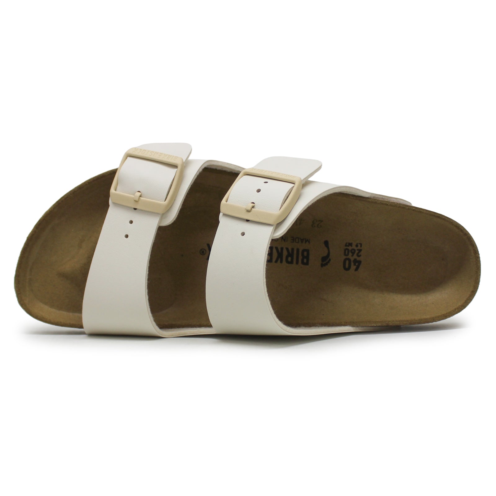 Birkenstock Arizona BS Birko-Flor Unisex Sandals#color_eggshell