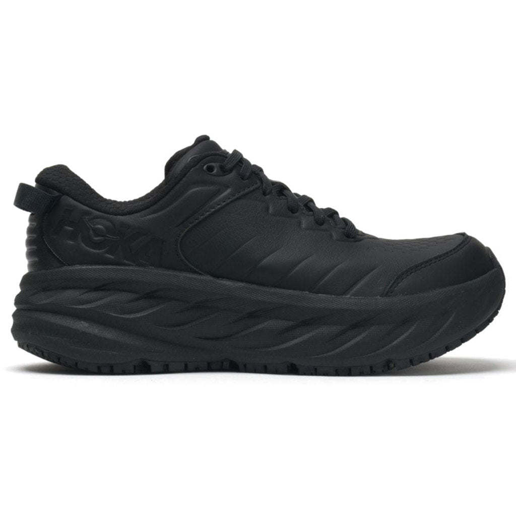 Hoka Bondi SR Leather Men's Running Shoes#color_black