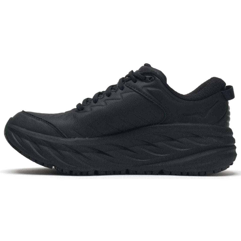 Hoka Bondi SR Leather Men's Running Shoes#color_black
