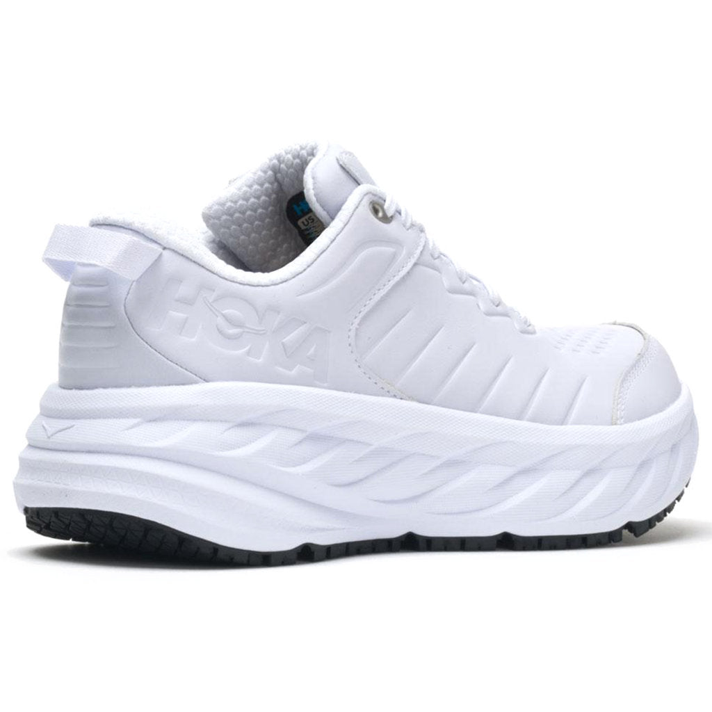 Hoka Bondi SR Leather Men's Running Shoes#color_white
