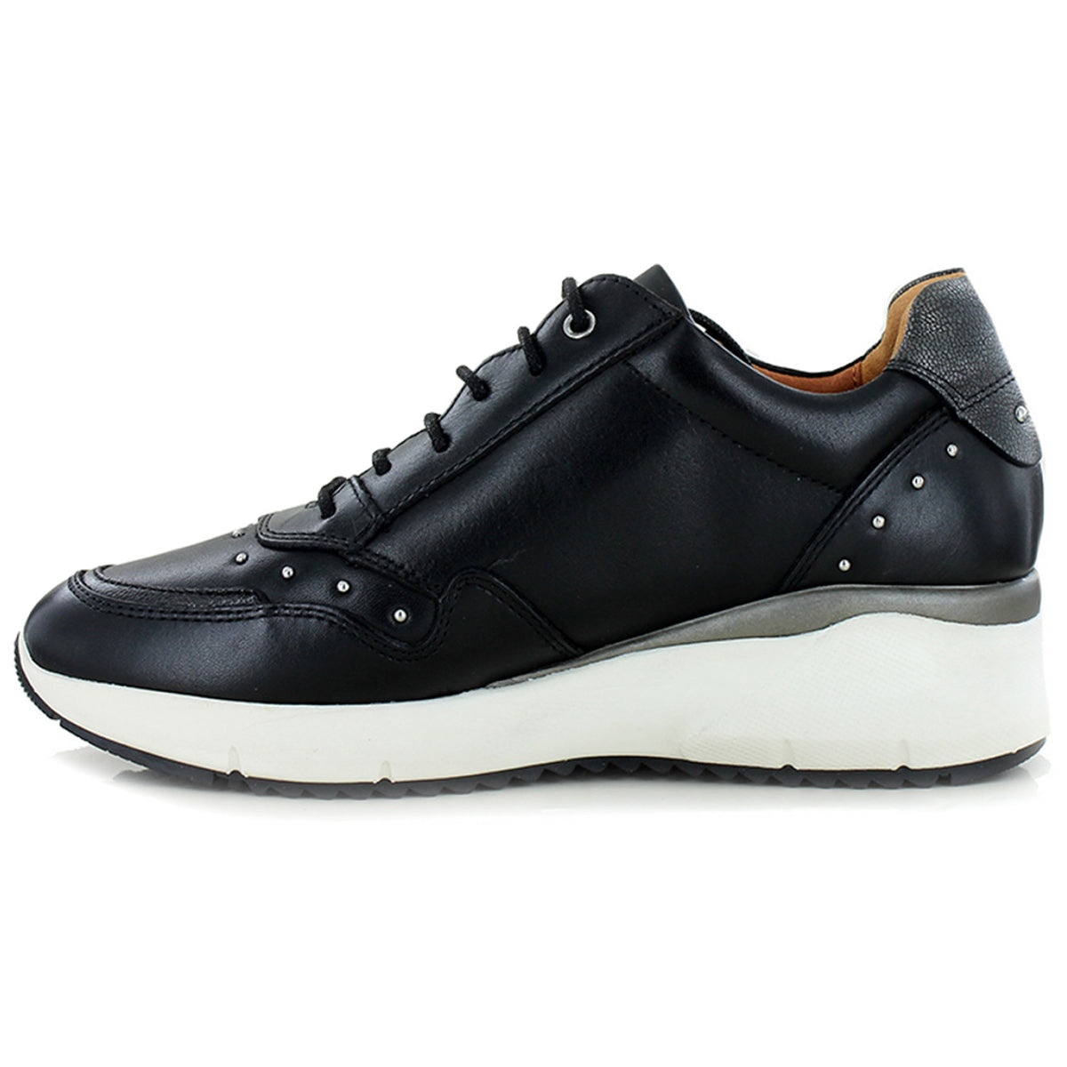 Pikolinos Sella W6Z-6500 W6Z-6500 Leather Womens Trainers - Black - 39#color_black