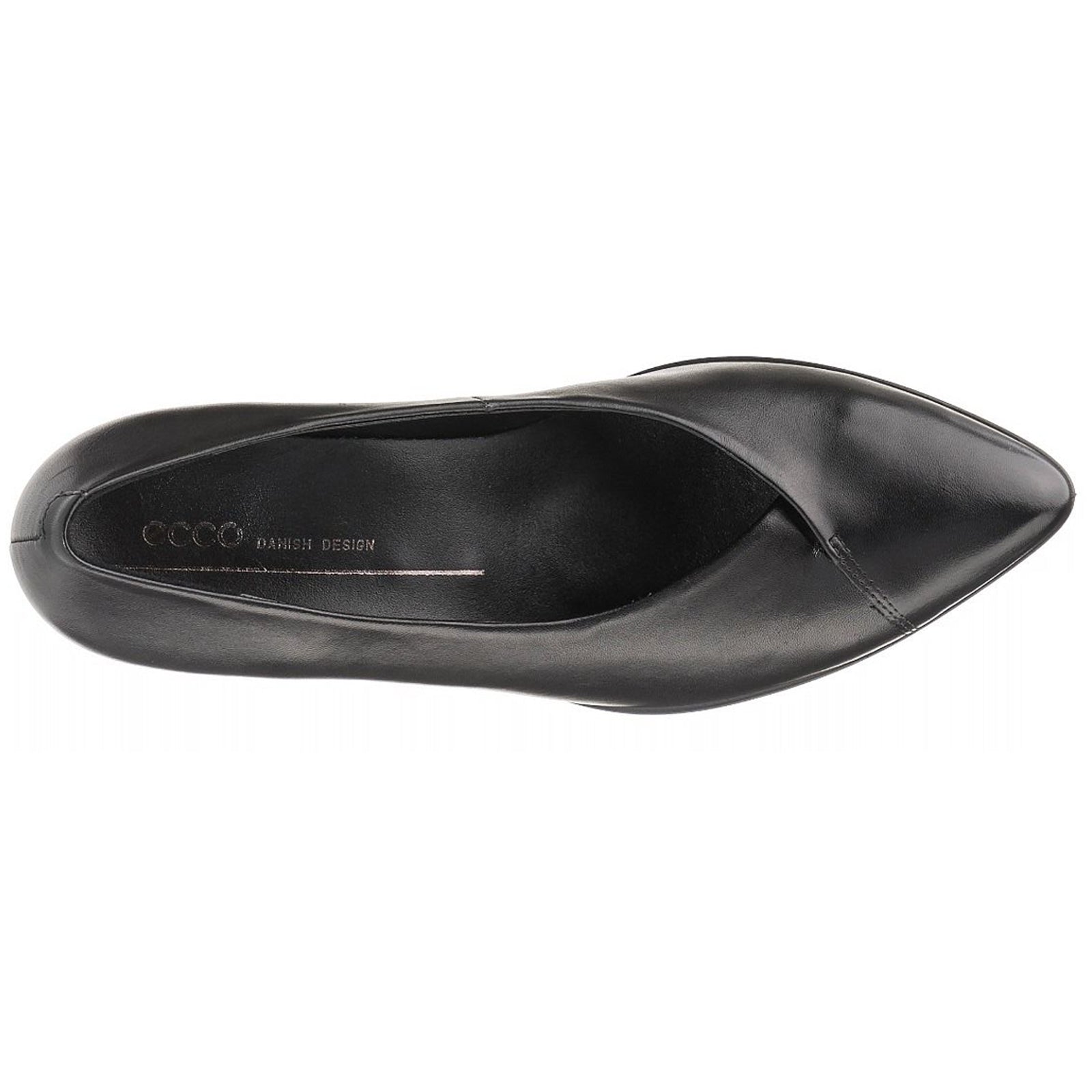 Ecco Shape 45 Pointy Block 262723 262723-01001 Leather Womens Shoes - Black - 40#color_black