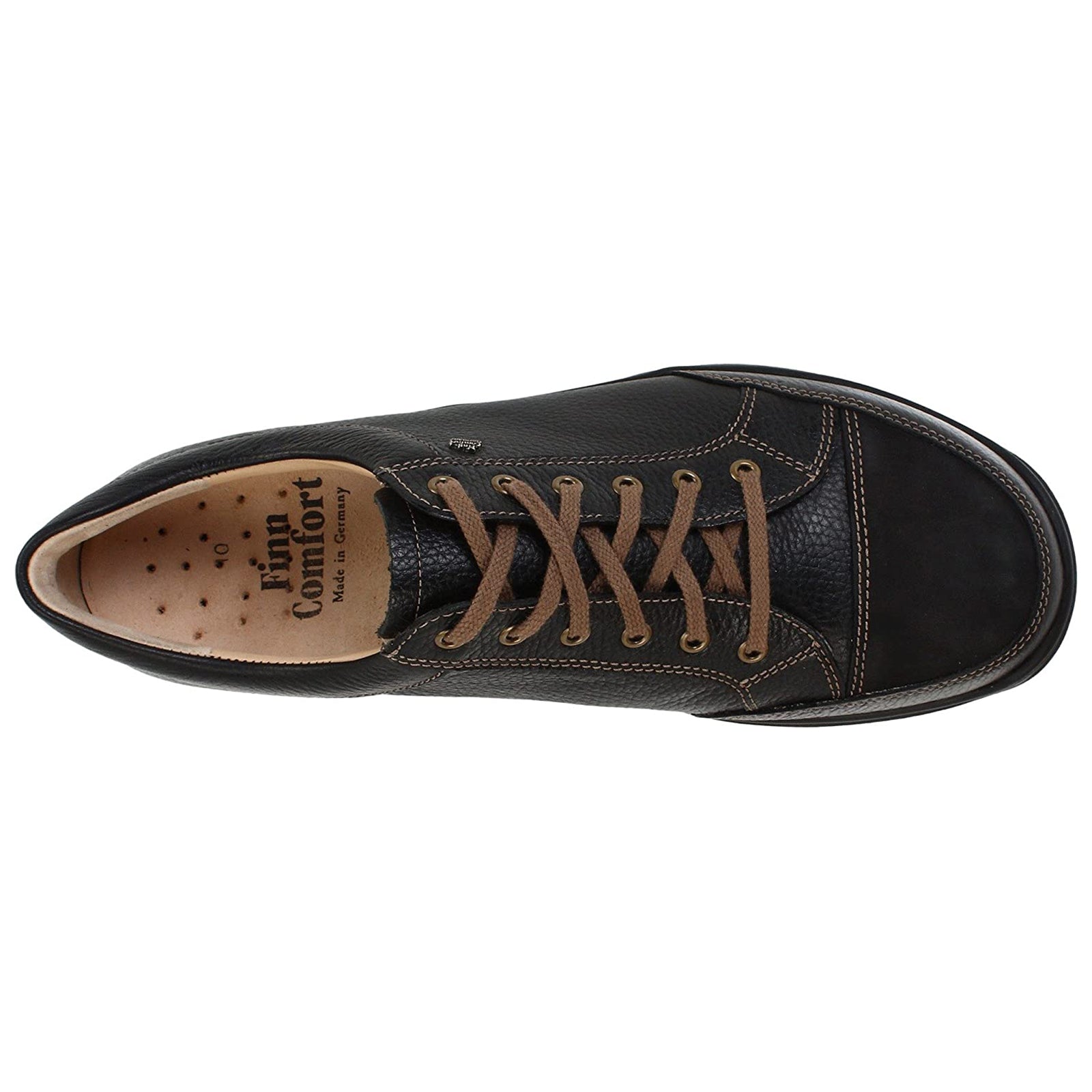 Finn Comfort Alamo Leather Mens Shoes#color_black