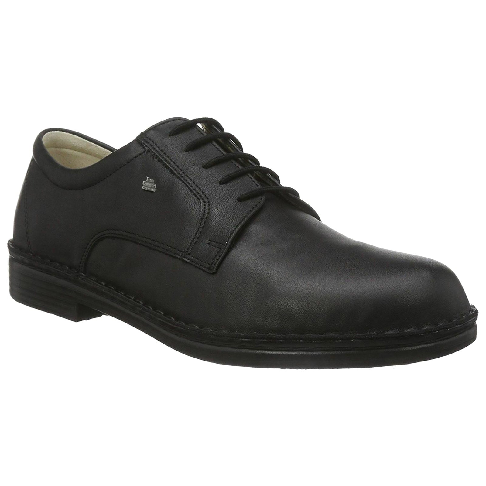 Finn Comfort Milano 01201-060099 Leather Mens Shoes - Black - 44#color_black