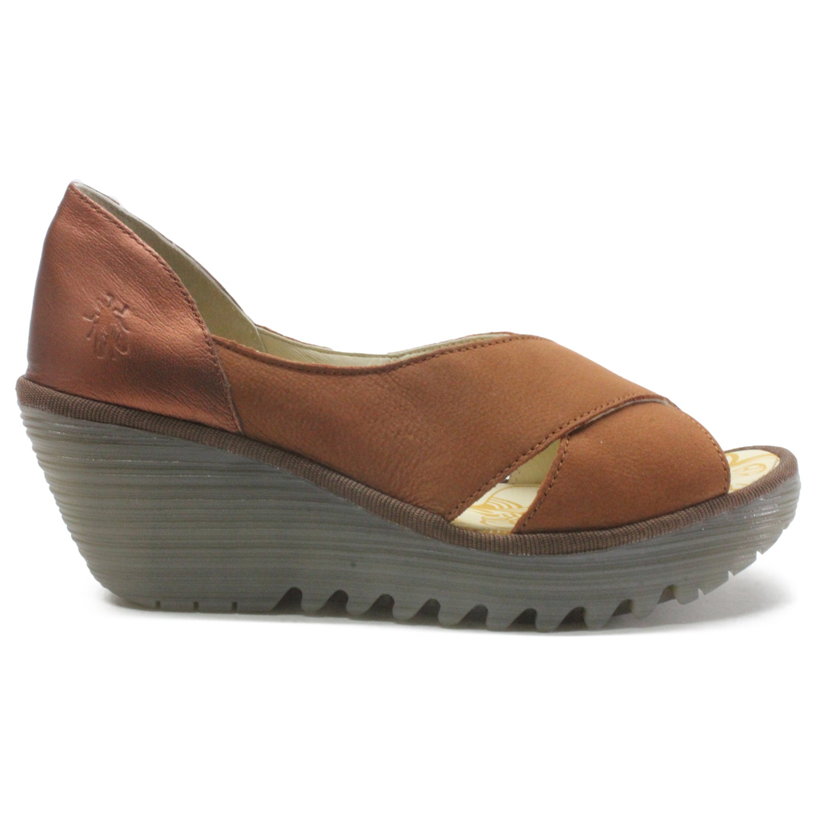 Fly London YOMA307FLY Cupido Mousse Leather Womens Sandals#color_tan copper