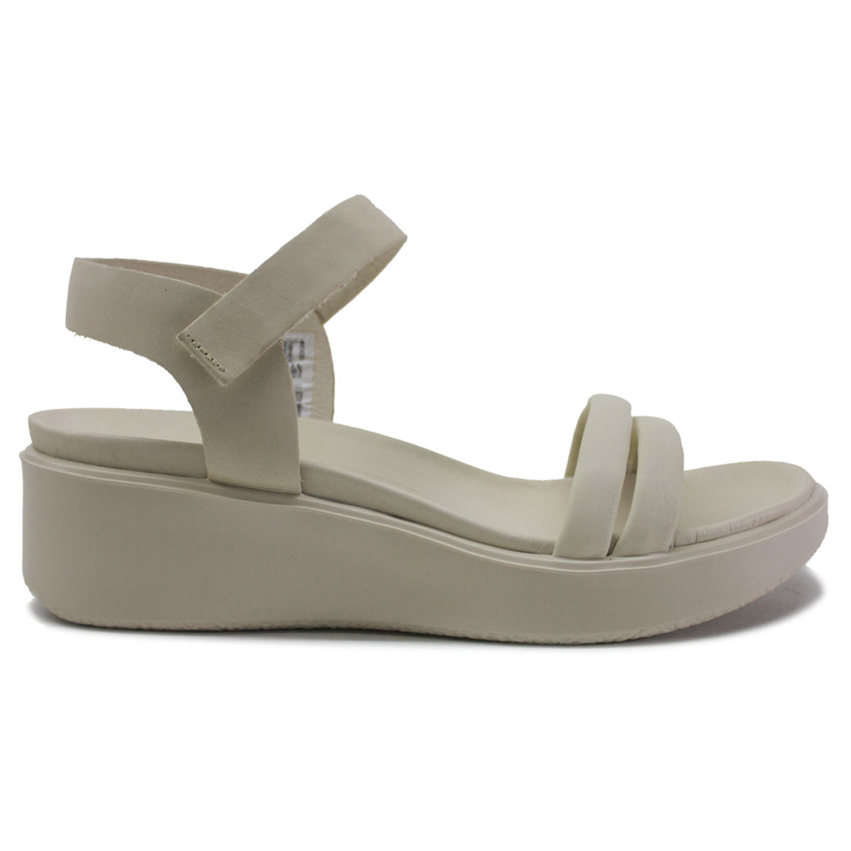 Ecco Flowt Wedge LX Leather Womens Sandals#color_limestone