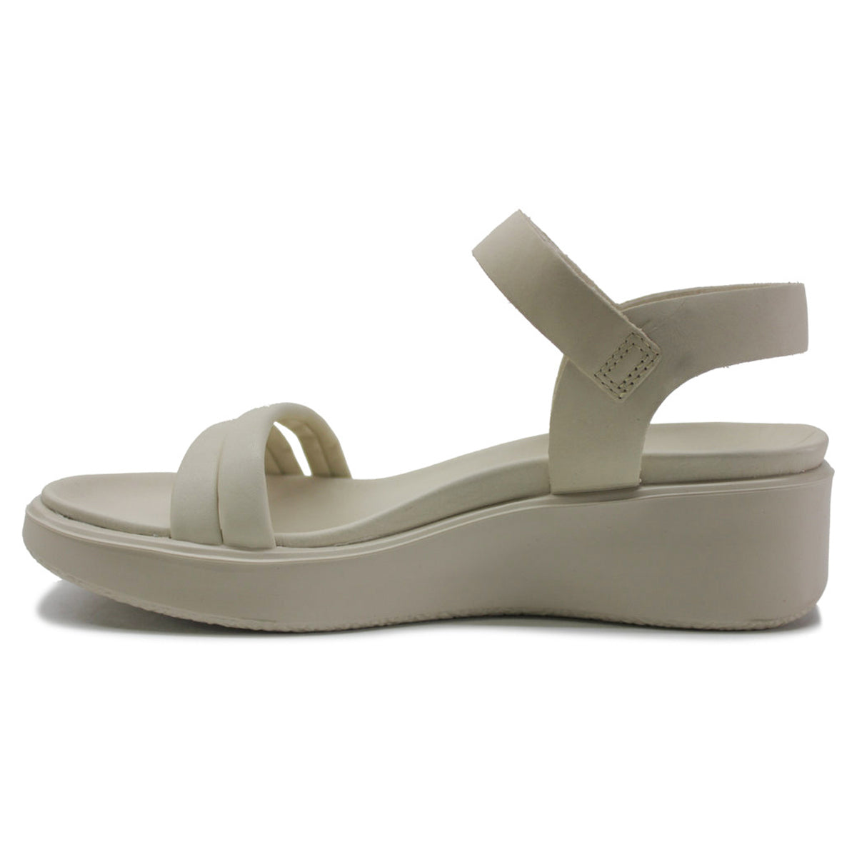 Ecco Flowt Wedge LX Leather Womens Sandals#color_limestone