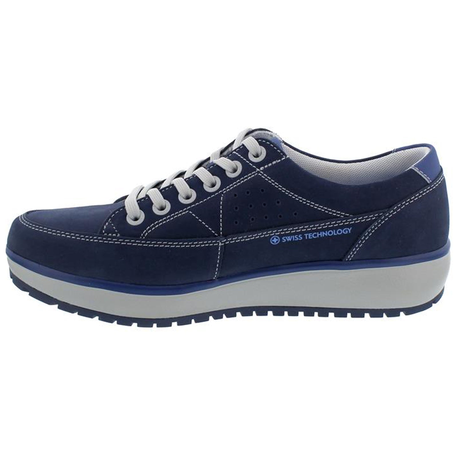 Joya Vancouver Nubuck Womens Trainers#color_dark blue