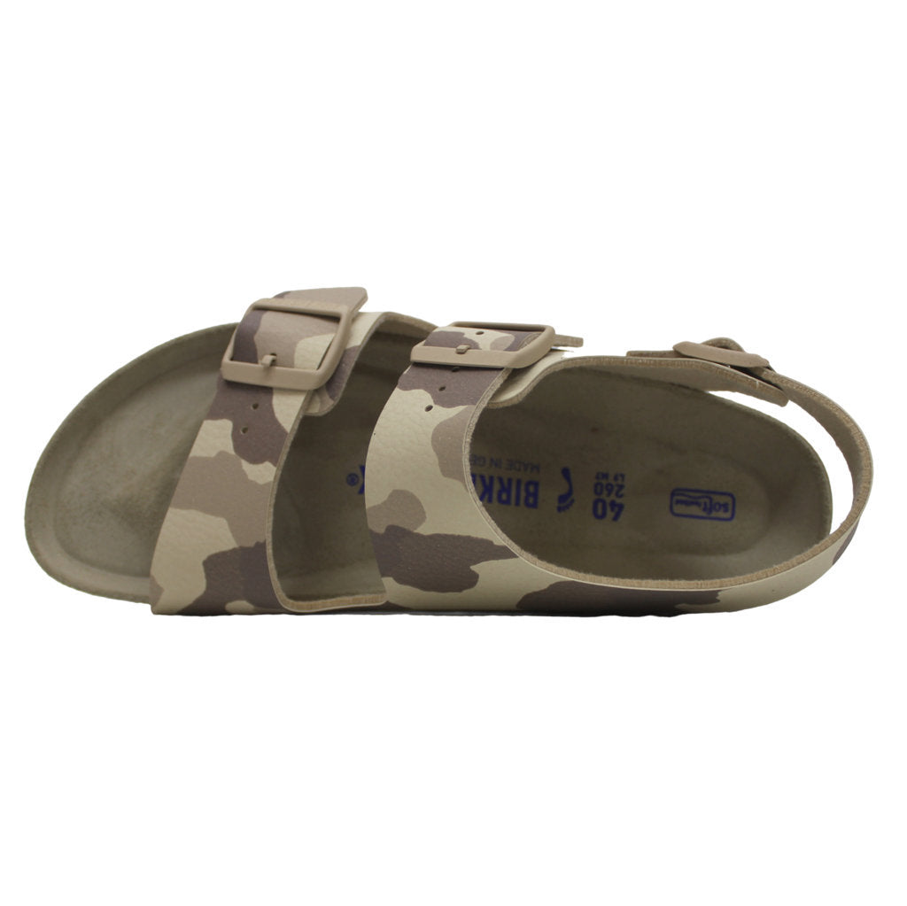 Birkenstock Milano BS Birko-Flor Unisex Sandals#color_desert soil gray taupe