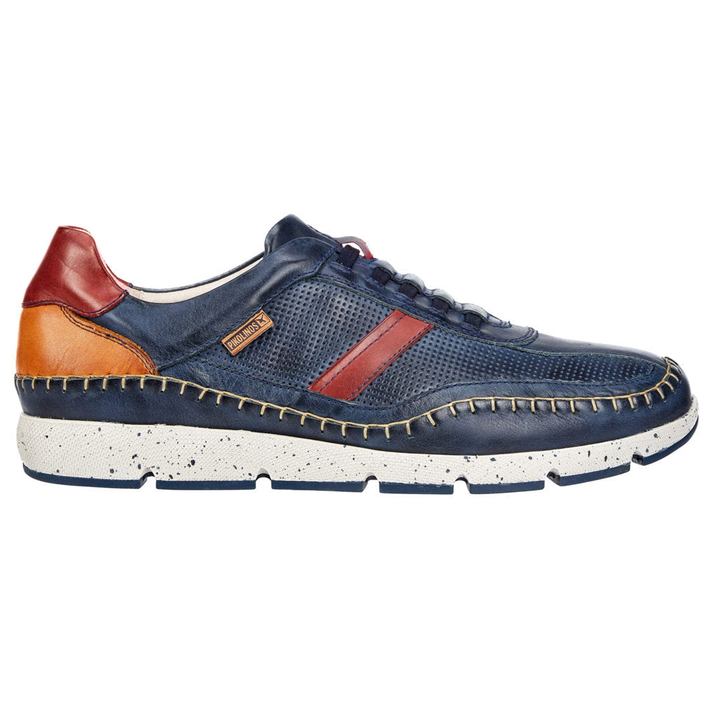 Pikolinos Fuencarral Leather Mens Trainers#color_blue