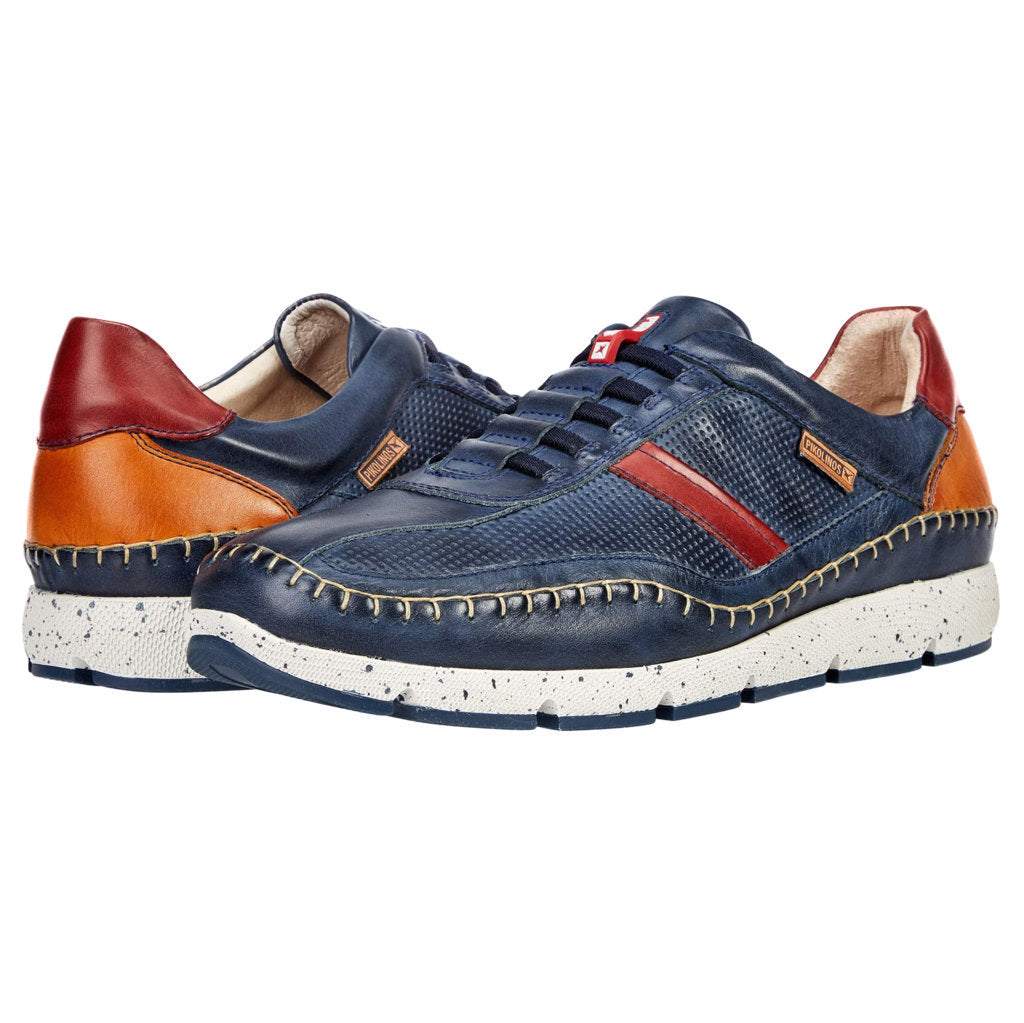 Pikolinos Fuencarral Leather Mens Trainers#color_blue