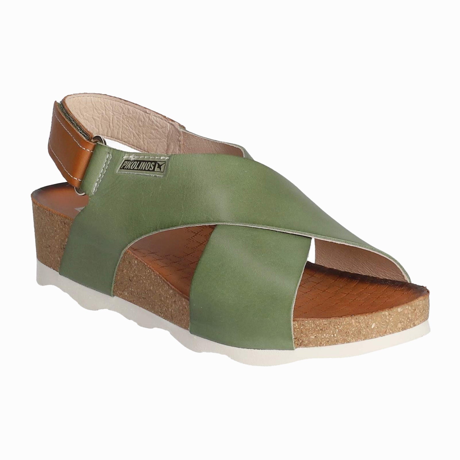Pikolinos Mahon W9E-0912 Leather Womens Sandals - Mint Green - 40#color_mint green
