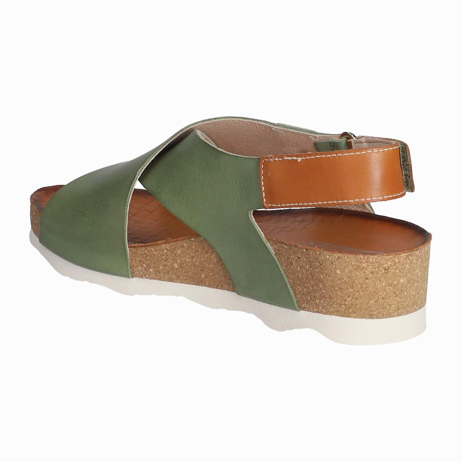 Pikolinos Mahon W9E-0912 Leather Womens Sandals - Mint Green - 40#color_mint green