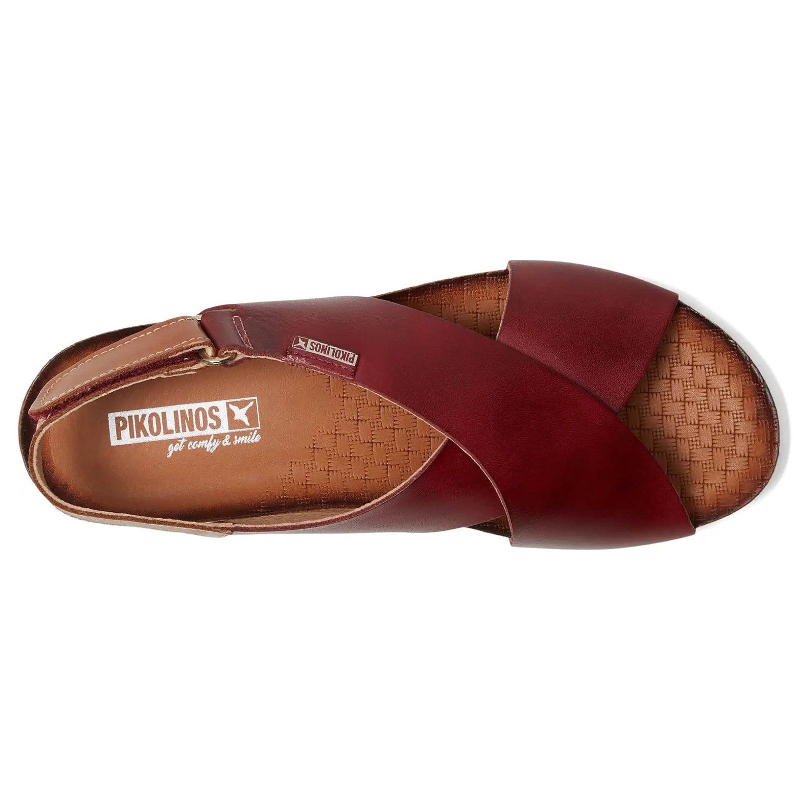 Pikolinos Mahon Leather Womens Sandals#color_rubi