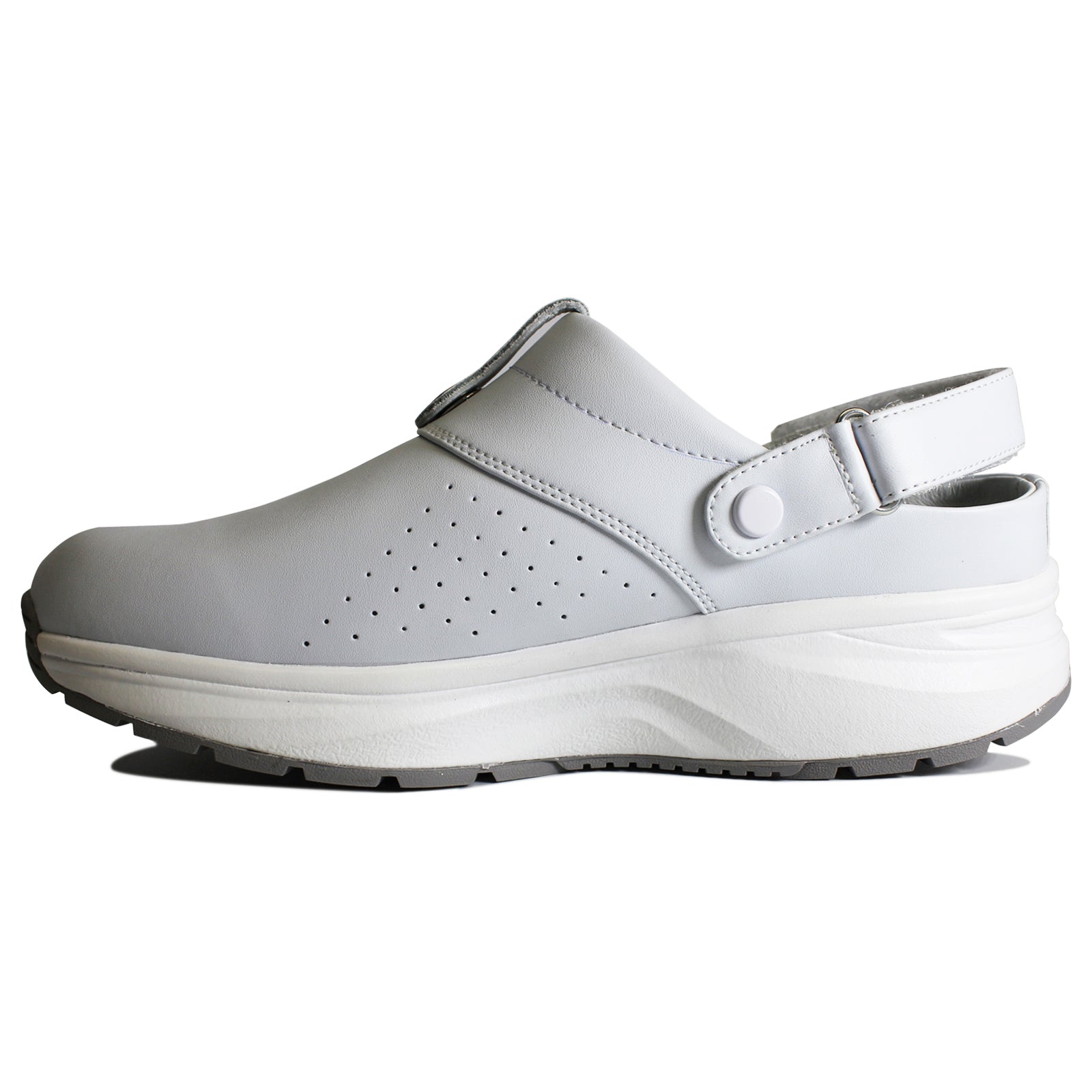 Joya IQ ESD Leather Mens Sandals#color_white
