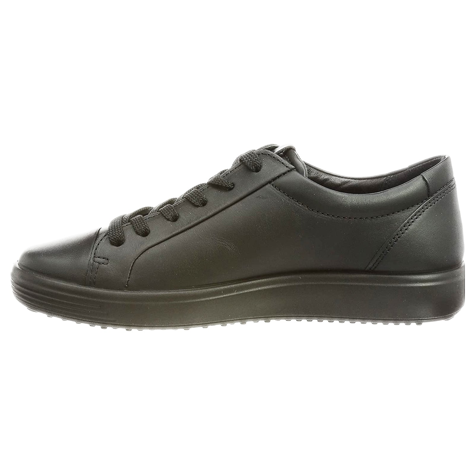 Ecco Soft 7 470303 470303-51052 Leather Womens Trainers - Black - 38#color_black