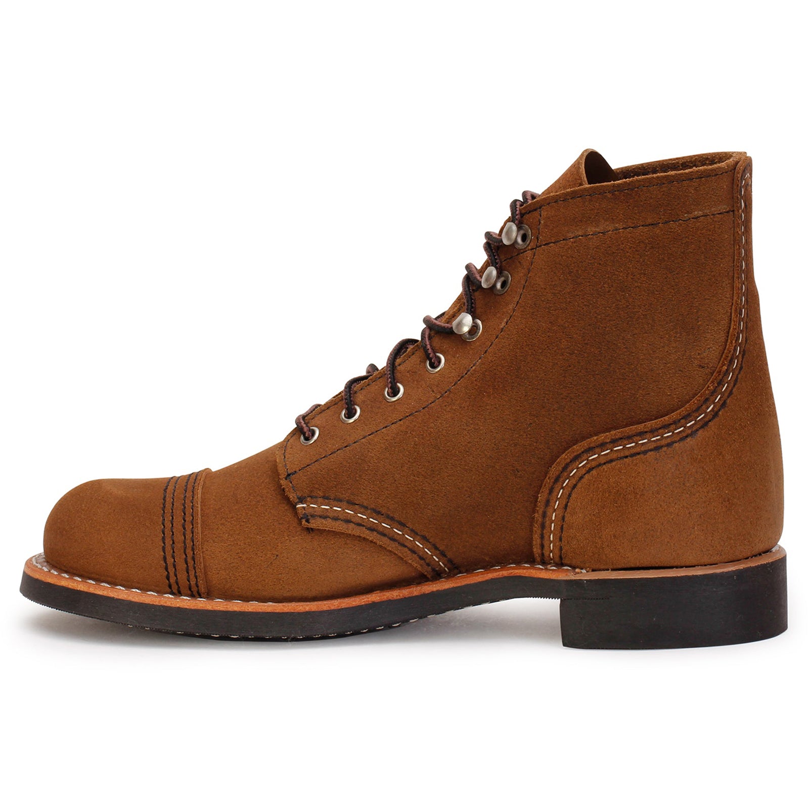 Red Wing Iron Ranger Suede Leather Womens Boots#color_clove