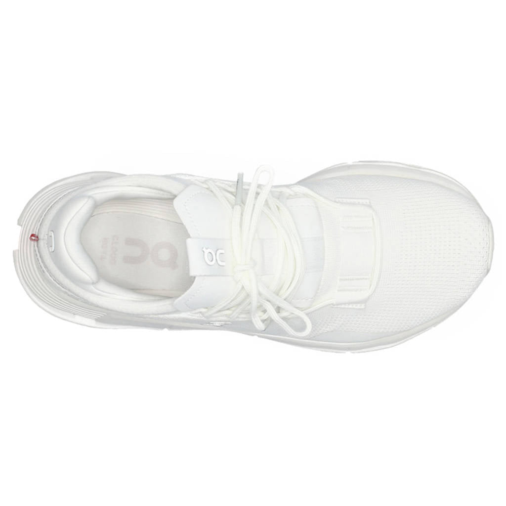 On Running Cloudnova Textile Synthetic Womens Trainers#color_white