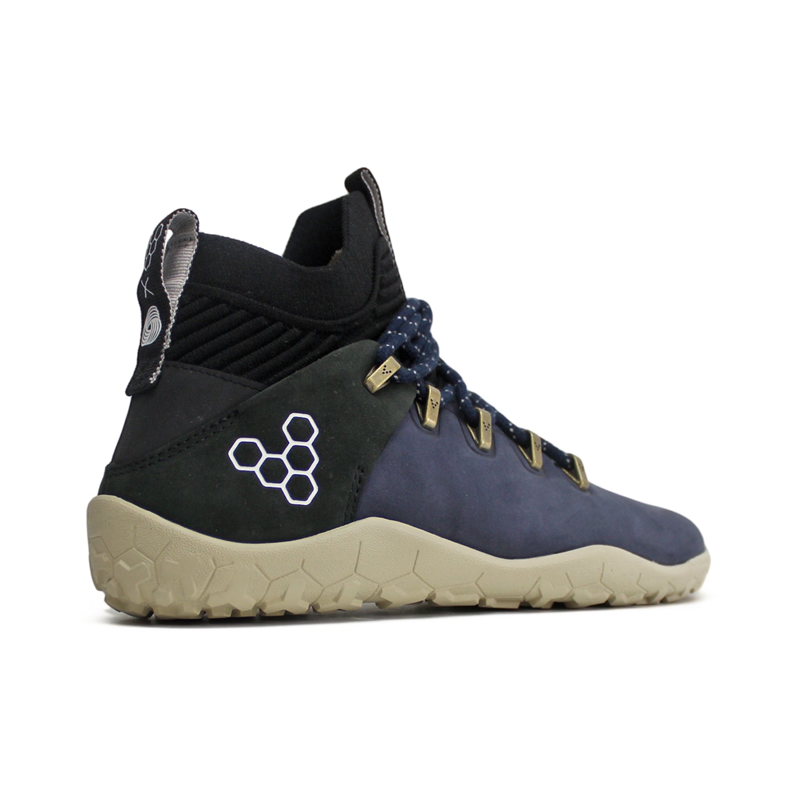 Vivobarefoot Magna FG 209080-05 Leather Textile Womens Trainers - Dress Blue - 40#color_dress blue