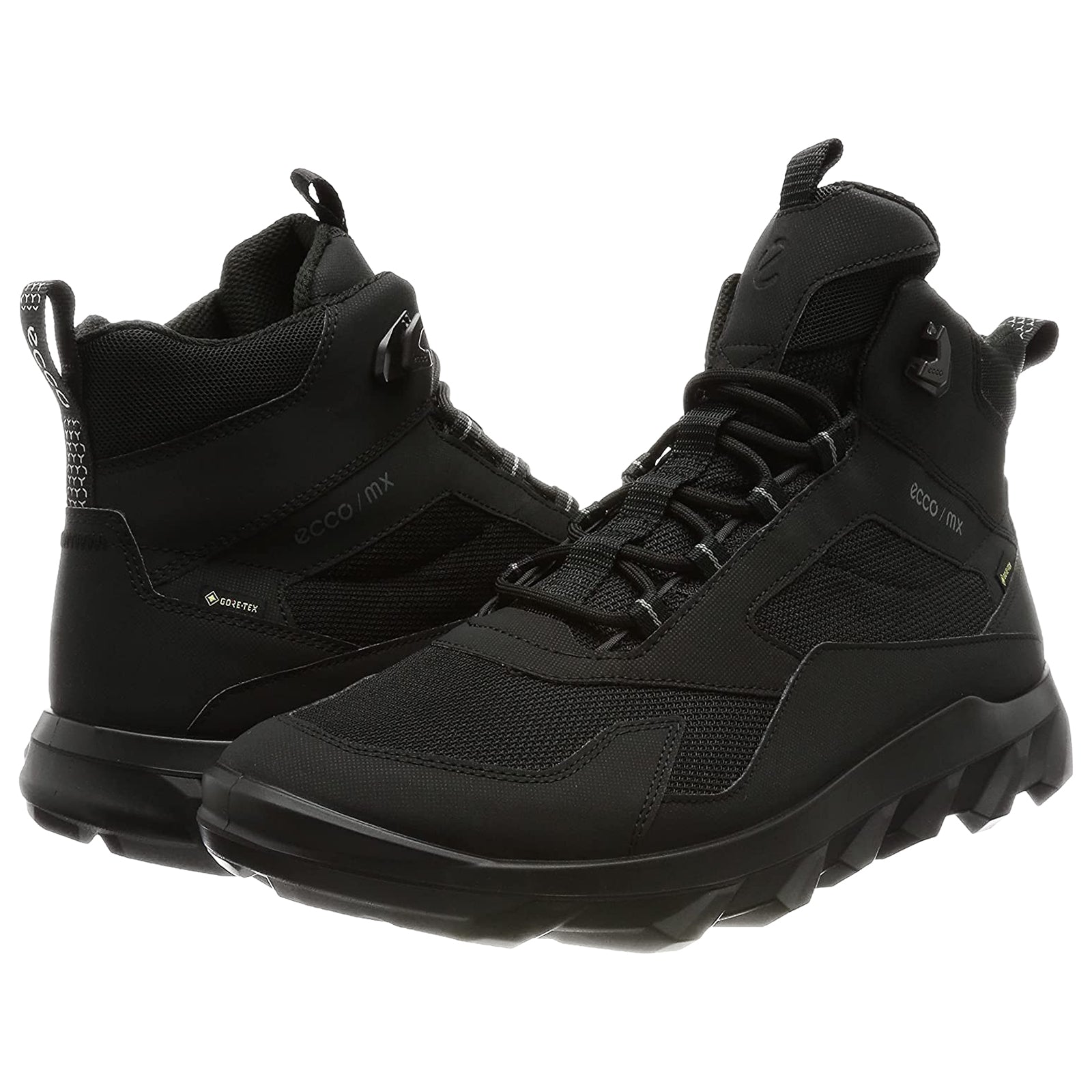 Ecco MX 820224 Synthetic Textile Mens Trainers#color_black