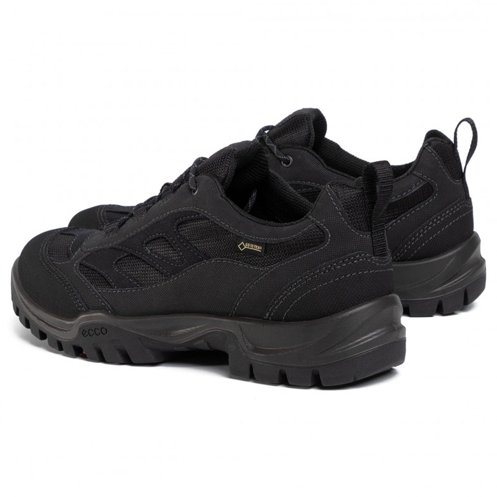Ecco Xpedition III Leather Textile Mens Trainers#color_black