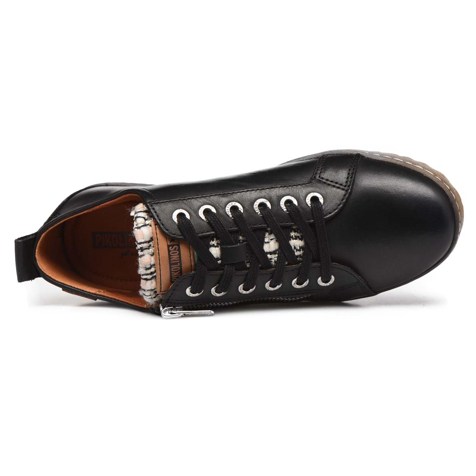 Pikolinos Lagos Leather Womens Shoes#color_black