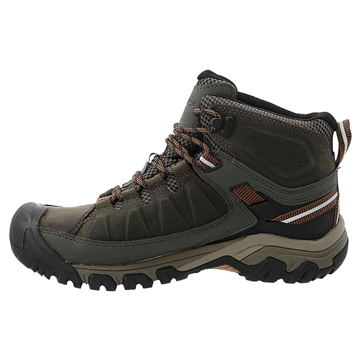 Keen Targhee III Leather Mens Boots#color_black olive