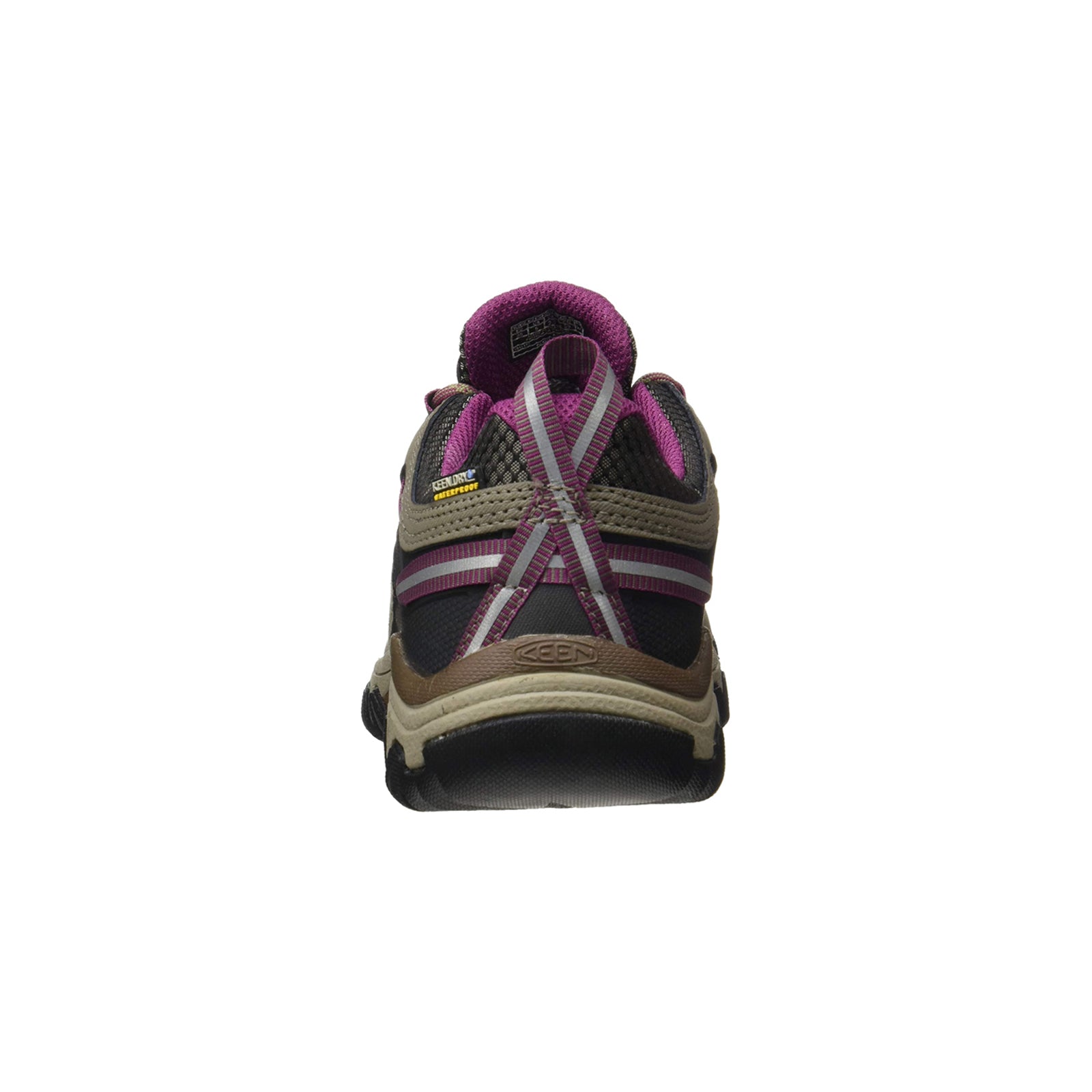 Keen Targhee III Leather Textile Womens Shoes#color_weiss boysenberry