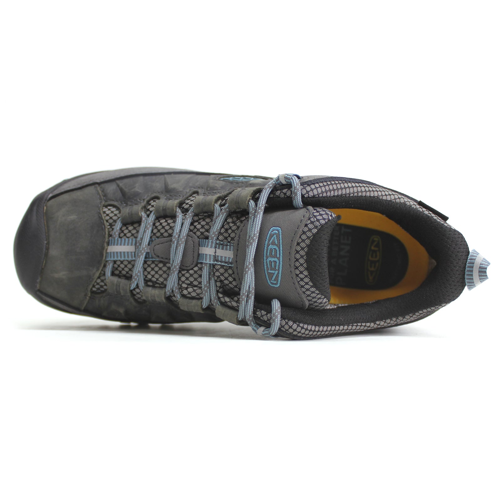 Keen Targhee III Leather Textile Womens Shoes#color_magnet smoke blue