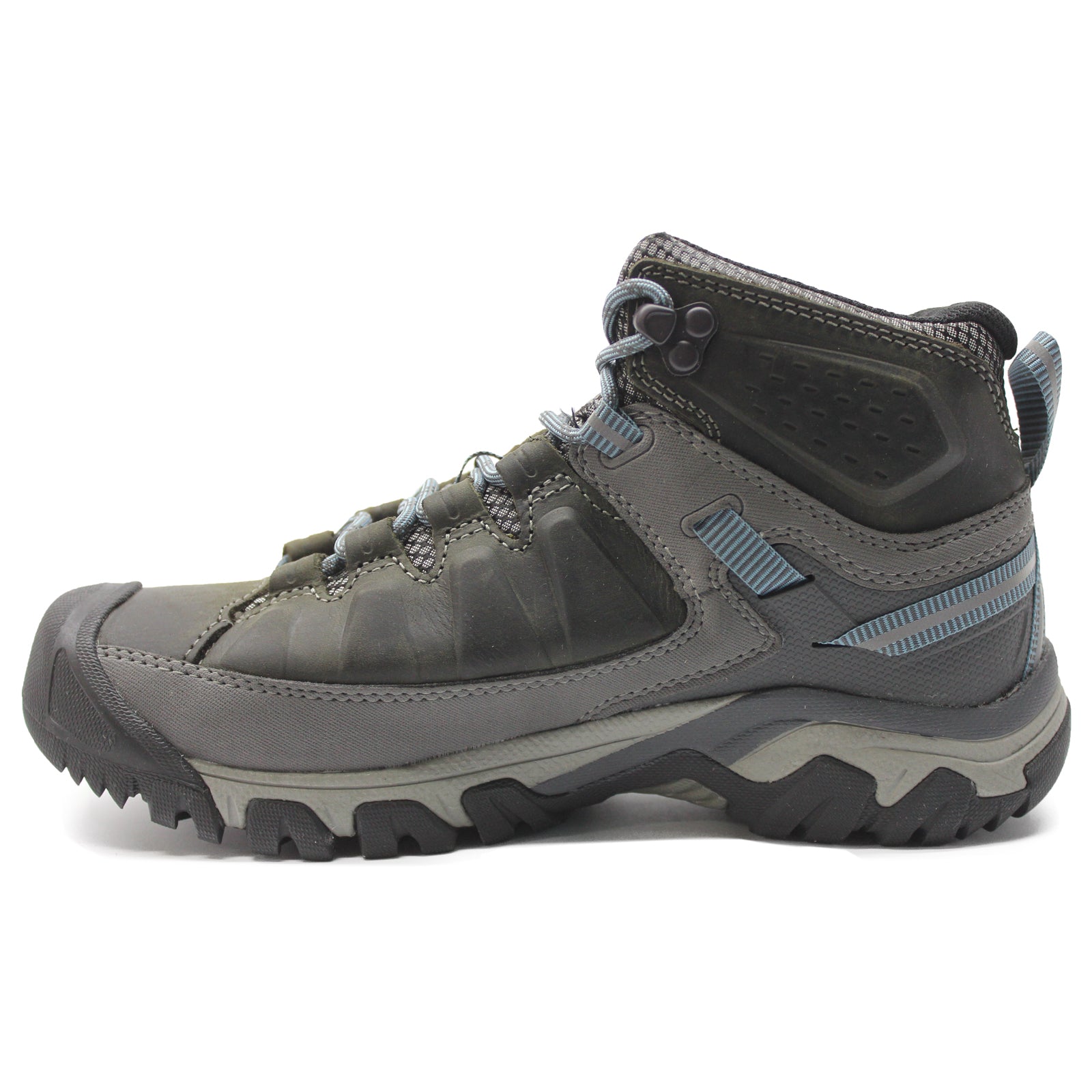 Keen Targhee III Mid Leather Textile Womens Boots#color_magnet atlantic blue