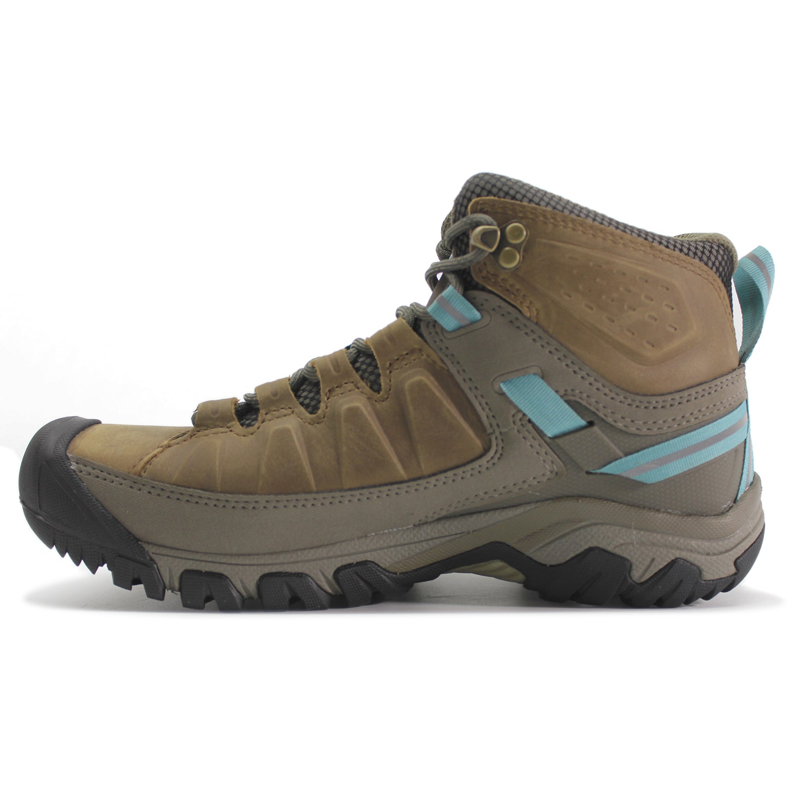 Keen Targhee III Mid Leather Textile Womens Boots#color_toasted coconut porcelain