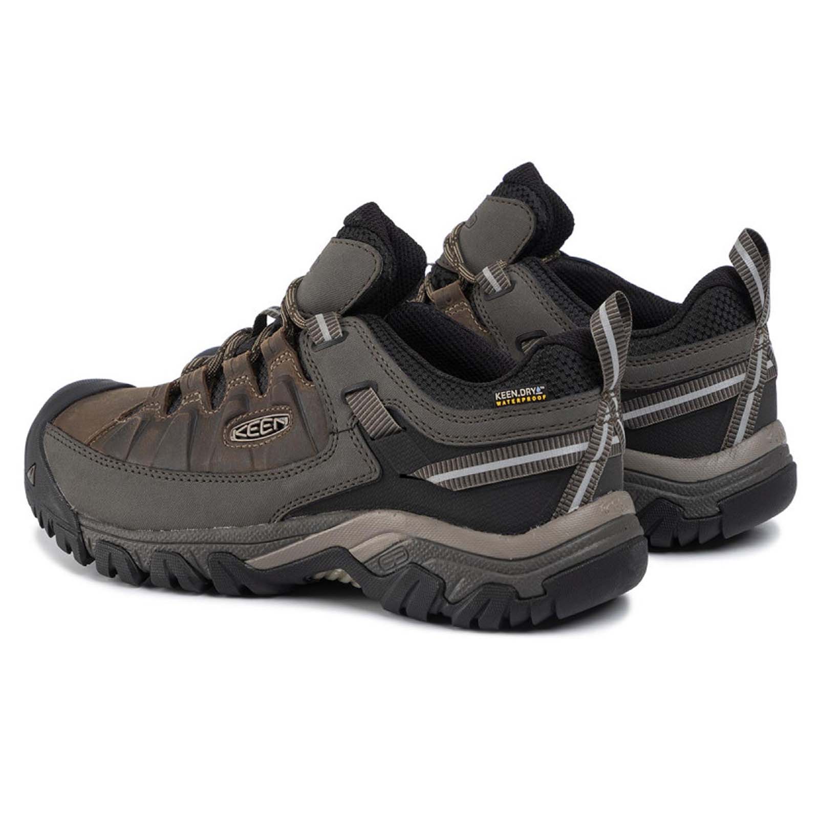 Keen Targhee III WP 1017783 Leather Textile Mens Shoes - Bungee Cord Black - 43#color_bungee cord black