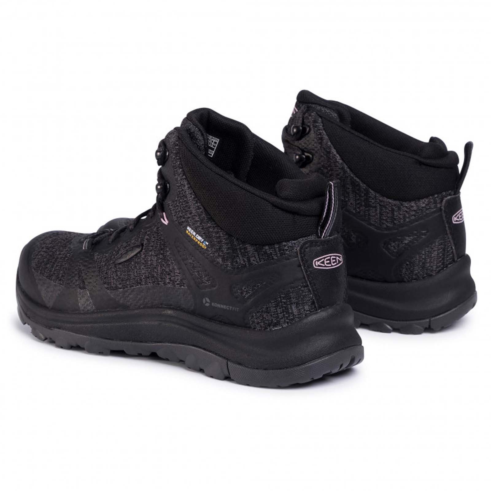 Keen Terradora II Mid Textile Synthetic Womens Boots#color_black magnet