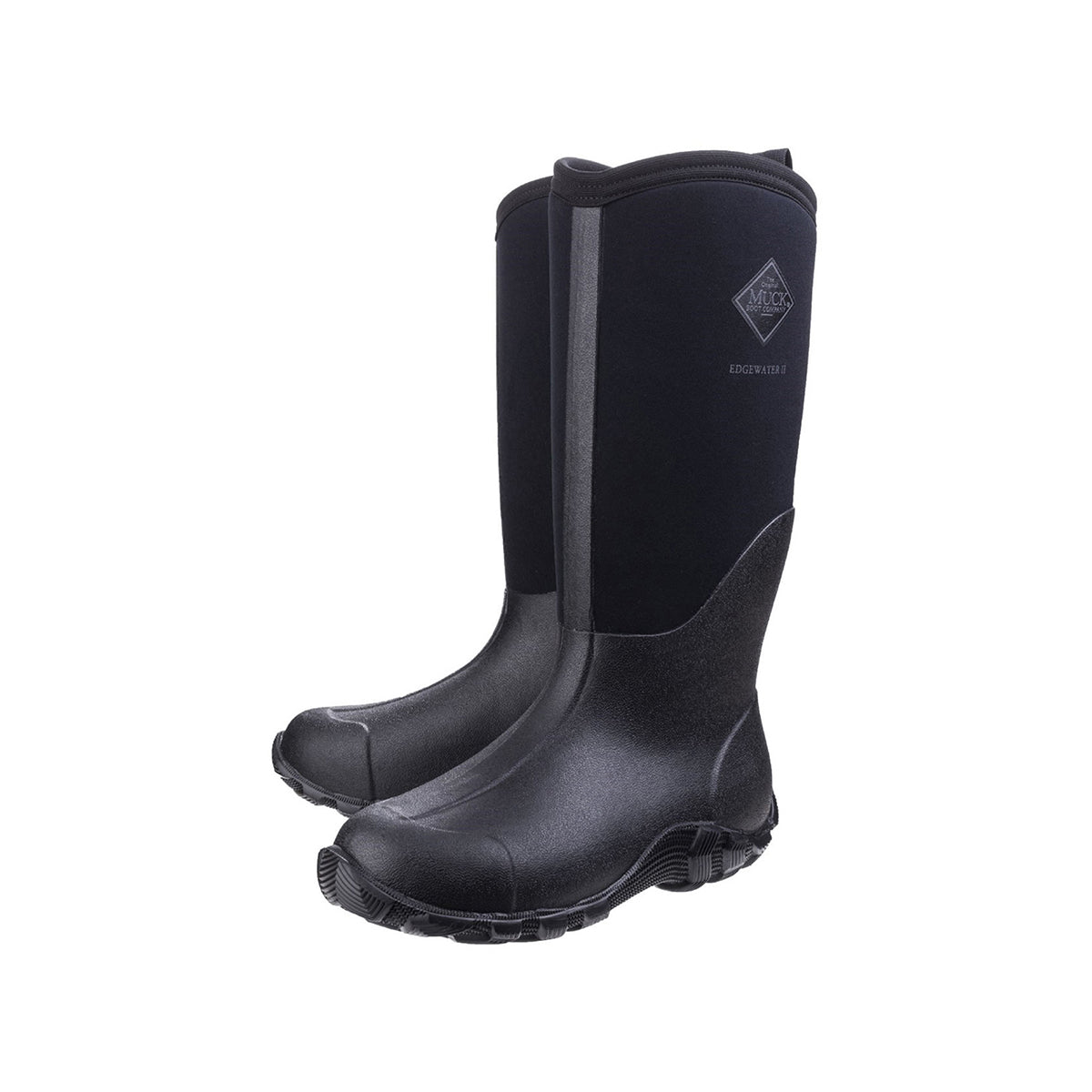 Muck Boot Edgewater II Rubber Synthetic Unisex Boots#color_black black