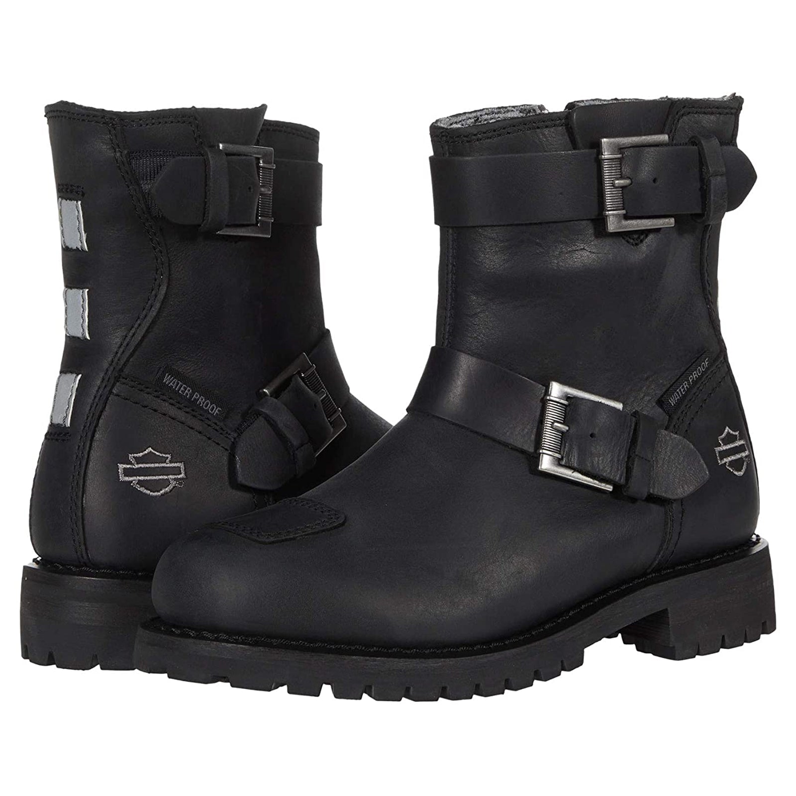 Harley Davidson Bremerton 6 Inch DBL C Leather Womens Boots#color_black