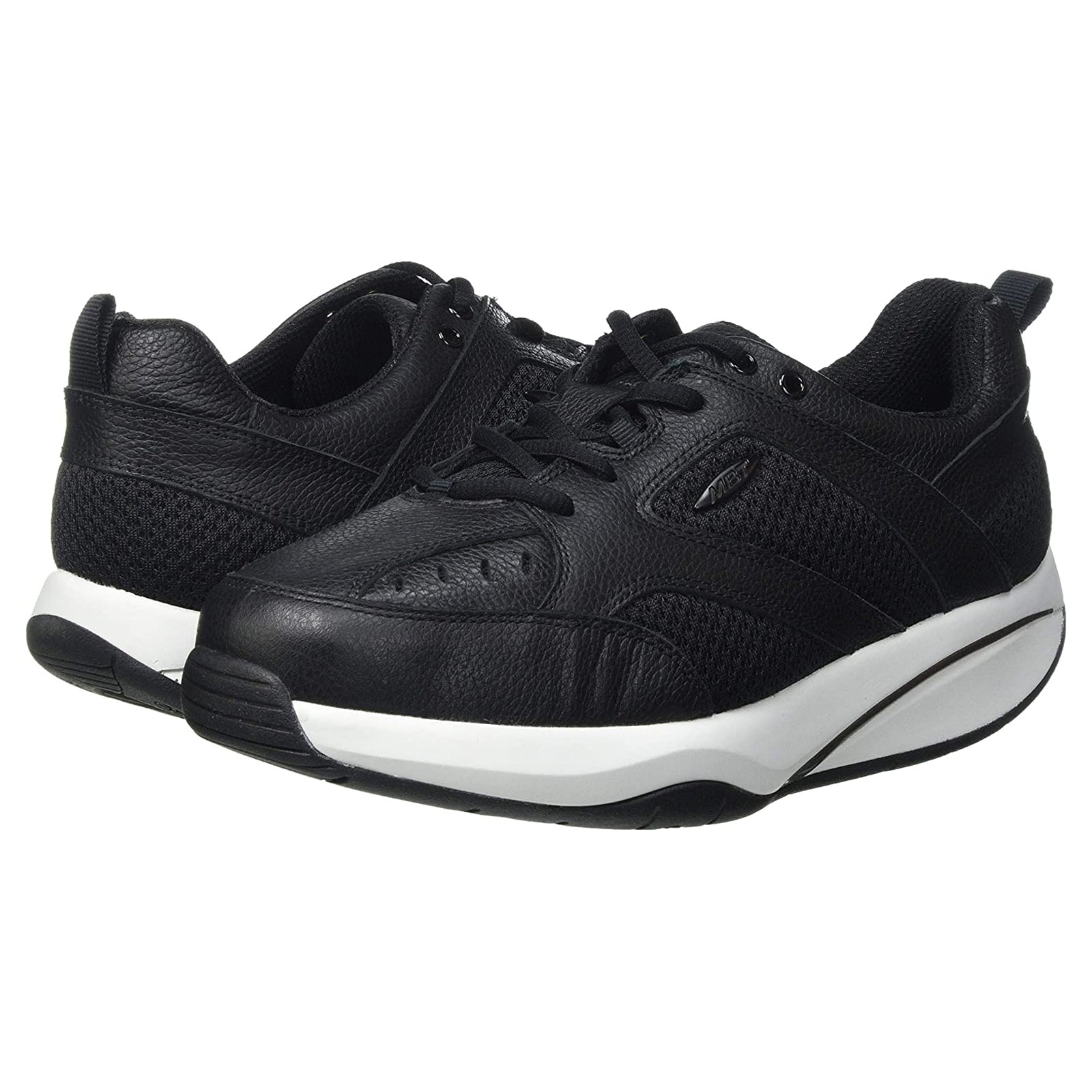 MBT Anataka DX Leather Textile Womens Trainers#color_black
