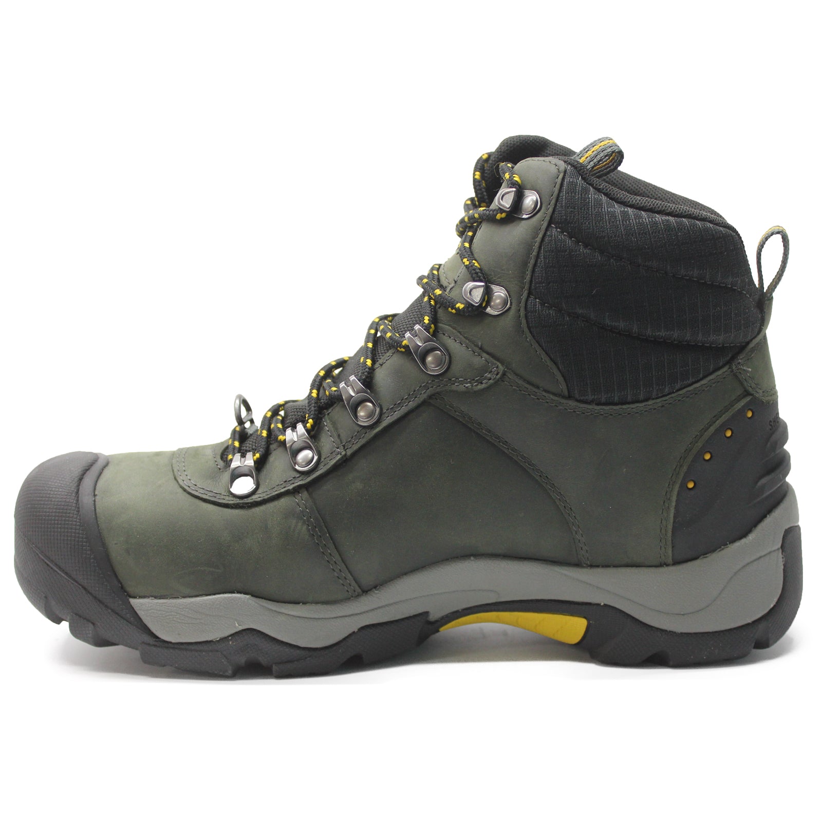 Keen Revel III Leather Textile Mens Boots#color_magnet tawny olive