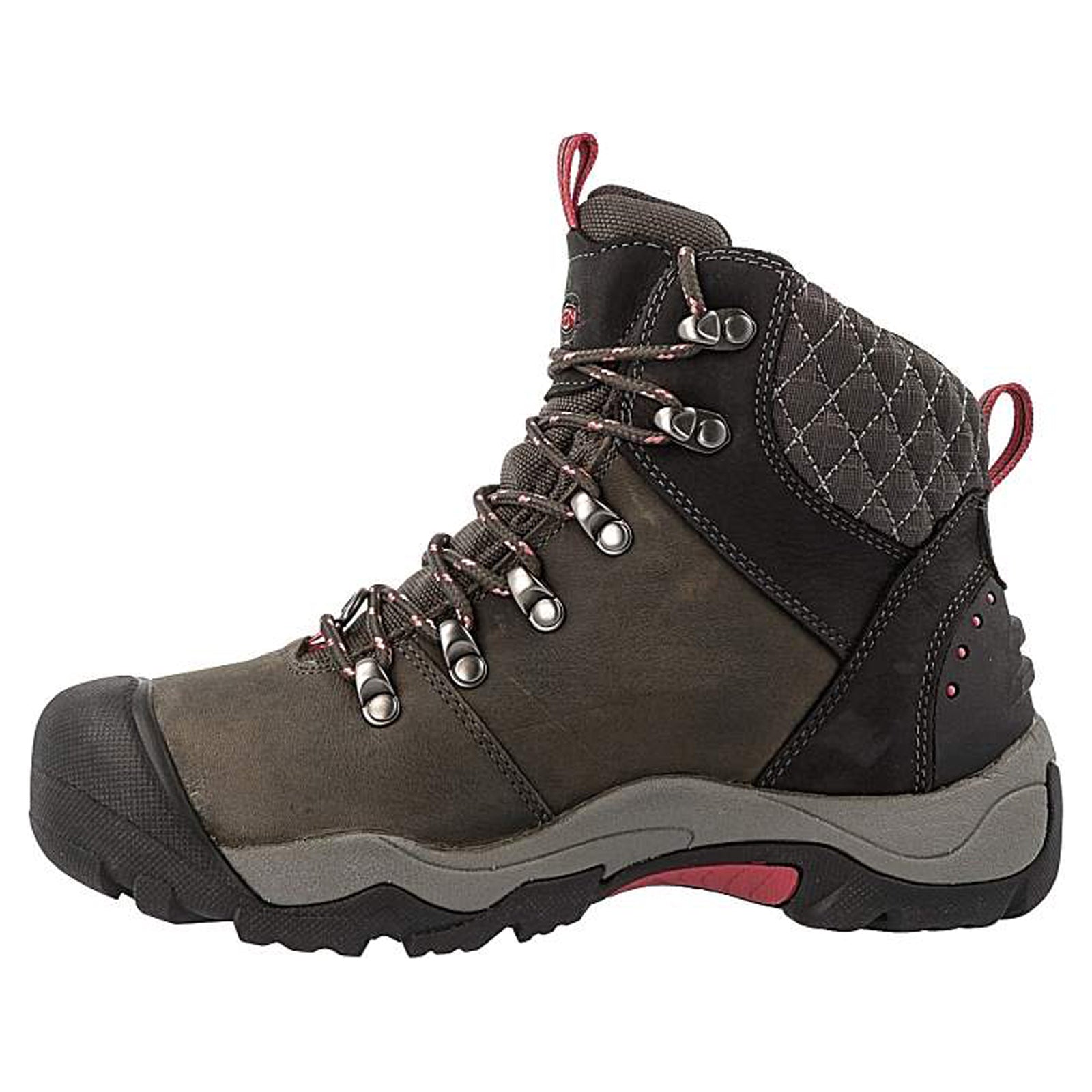 Keen Revel III Leather Textile Womens Boots#color_black rose